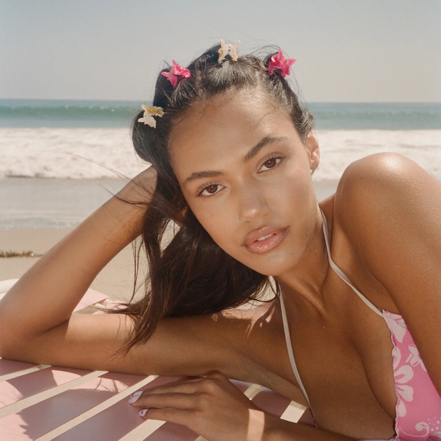 Baby Super Bloom Clip Set in Dragonfruit - Image 4