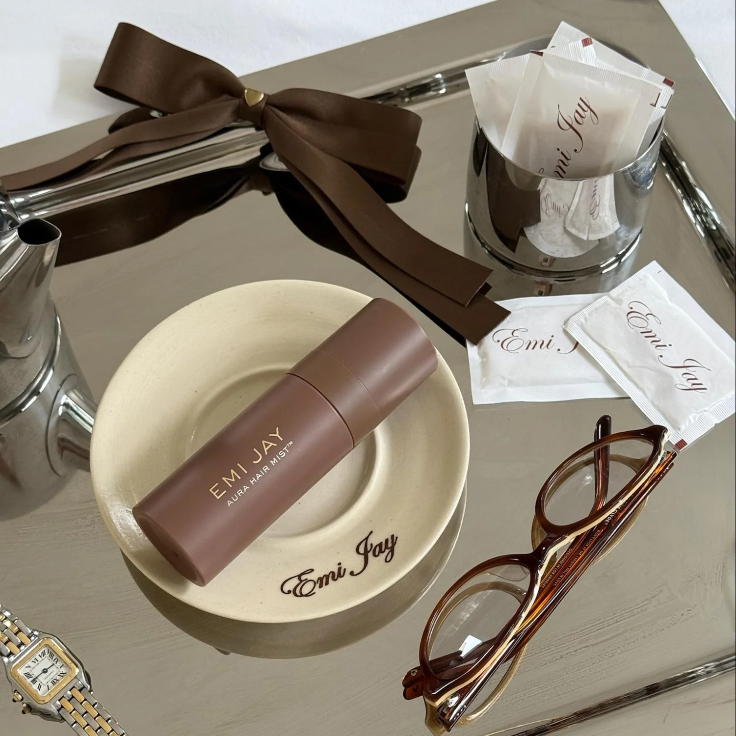 Bow Barrette in Toasted Sugar - Image 3