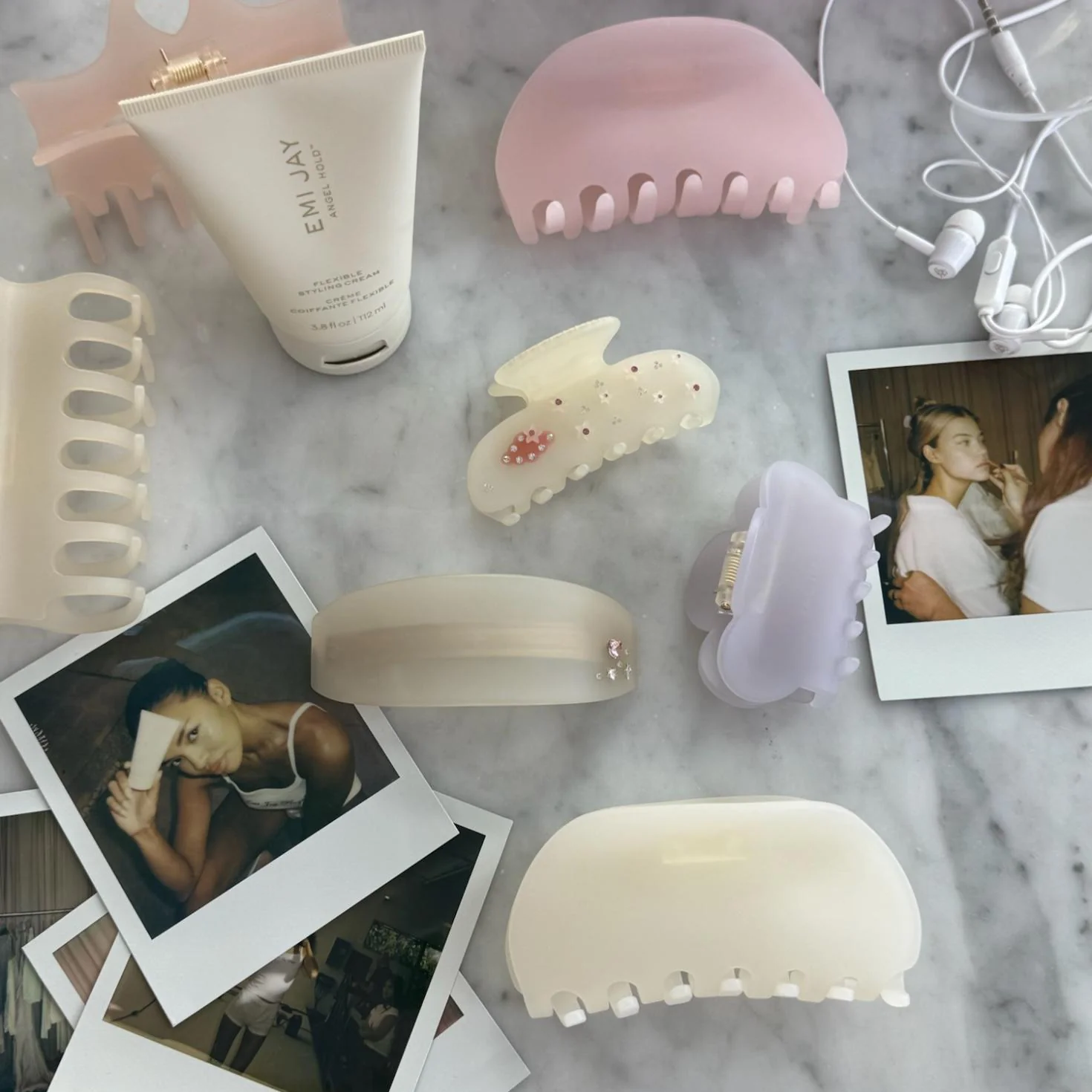 Ponytail Barrette in Grey Smoke - Image 4